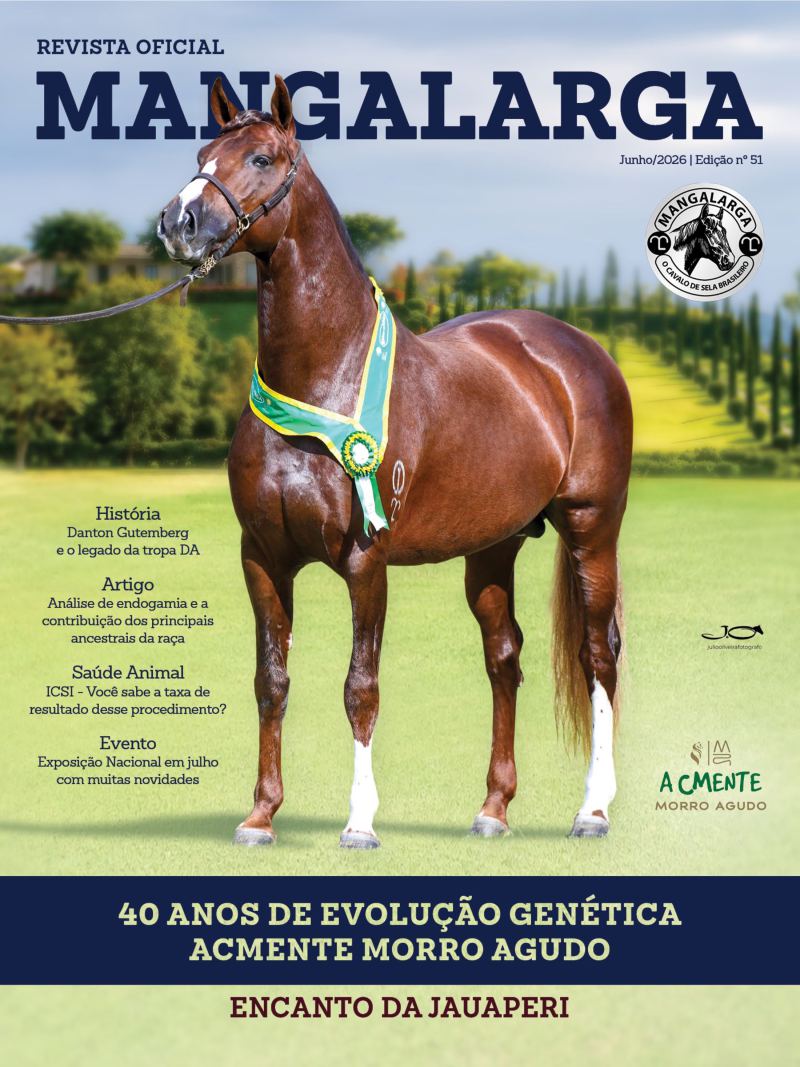 Capa da edição atual da Revista Mangalarga